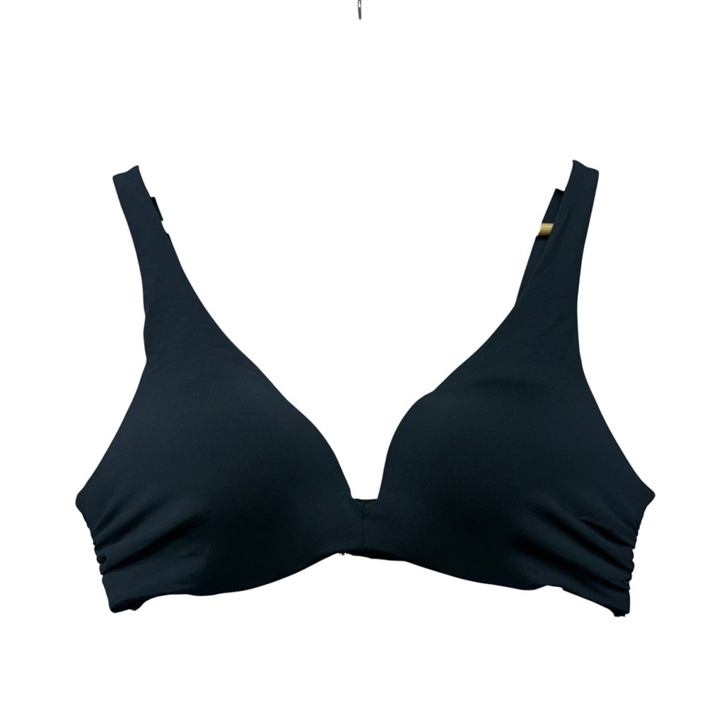 H&M Womens Bikini Top 10 Black Push Up Swimsuit Adjustable Wireless
